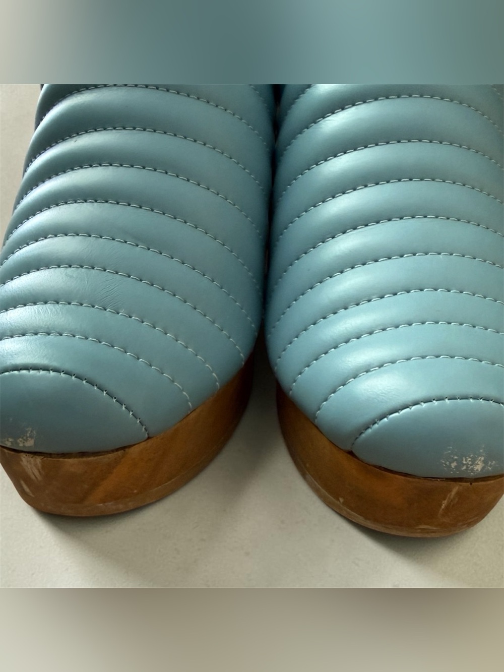 Beklina Ribbed Clog Sky - Picture 6 of 6